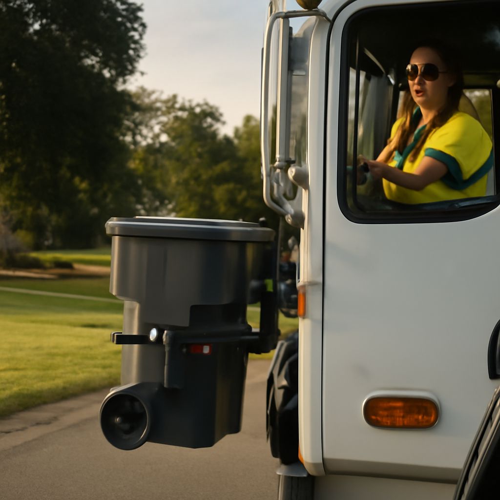 Bins and bags set out for curbside waste pickup