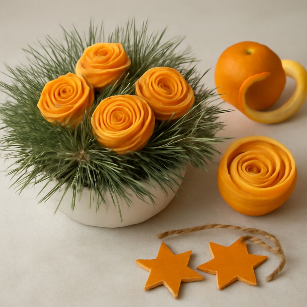 Orange peels arranged for cleaning, composting, and storage ideas