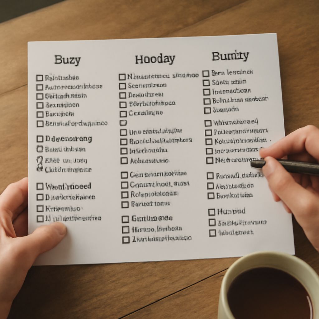 Editable cleaning planner showing daily, weekly, monthly, and seasonal household tasks