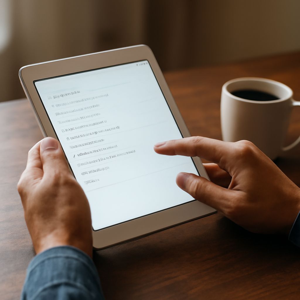Phone beside a paper planner for comparing organization apps